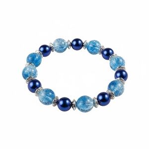Stunning Blue Beaded Bracelet